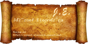 József Eleonóra névjegykártya