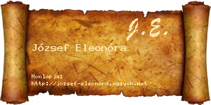 József Eleonóra névjegykártya