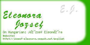 eleonora jozsef business card